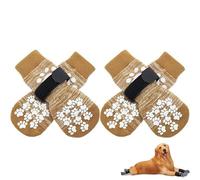 Non-Slip Dog Socks on Both Sides - Soft and Breathable Dog Shoes Outdoor Non-Slip Socks Dog with Adjustable Straps, Claw Protection for Dogs Shoes Summer (2, L)