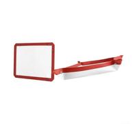 Non-Slip Dough Rolling Mat with Guide Lines 42cm | Built-in measurement lines, perfect macaron sizing, non-slip grip, stable countertop work surface(40*30 Red White)