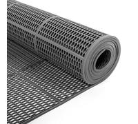 Non-Slip Drainage Floor Mat, Mesh Drain Mats 4.5mm Thick Wet Area PVC Matting for Hallway Bars Garage Washroom Pool Bath Shower Restaurant