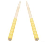 Non Slip Drum Grips for 7A 5A 5B 7B Improve Your Drumming Experience with Sweat Absorption (Yellow)