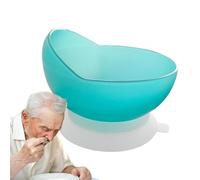 Non-Slip Dustpan Dish - Adaptable High and Low Bowl, Dish with Suction Base | Dining Aid for Seniors, Dishwasher and Microwave Safe, Self-Feeding, Needed