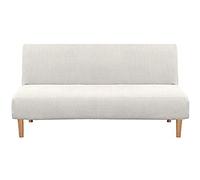 Non-Slip Elastic Sofa Cover for Armless Couch - Stretchable Slipcover for Futon without Armrests - Brown Couch Protector for Easy Fit and Sle