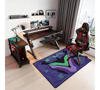 Non-Slip Floor Chair Mat for Neon Genesis Evangelion EVA-01 Series Inspired Design 35"×55"