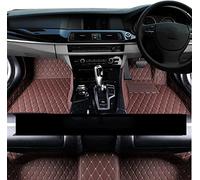 Non-slip Floor Mats Full Set Car Mats For Toyota For Prius XW30 2010~2015 Auto Durable Carpet Rugs Leather Mat Anti Dirt Floor Pad Accessories(RHD Dark Brown)