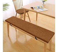 Non Slip Foam Bench Cushion with Strap Washable Removable Seat Pad for Patio Furniture Porch Swing Garden & Outdoor Light Brown 120x45x5cm