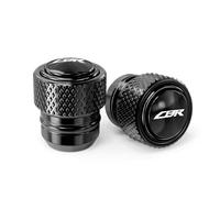 Non-slip For CBR650R CBR650F CBR500R CBR300R CBR250R 2011-2024 CNC Kickstand Side Stand Extension Pad Tire Valve Cap(Black c)