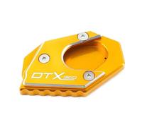 Non-slip For KYMCO DTX360 DTX 360 Motorcycle Accessories Kickstand Extension Side Stand Enlarge Pad Plate(Gold)
