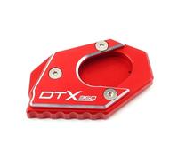Non-slip For KYMCO DTX360 DTX 360 Motorcycle Accessories Kickstand Extension Side Stand Enlarge Pad Plate(Red)