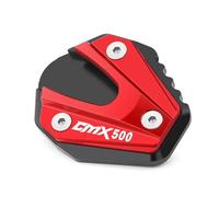 Non-slip For Rebel 300 500 CMX 2017-2023 2024 Kickstand Extension Pad Side Foot Stand Enlarger(Red c)