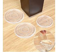 Non Slip Furniture Pads - 8 pcs 3” Furniture Grippers SelfAdhesive Silicone Feet Furniture Legs - Anti Slip Floor Pads Non Skid Furniture Stoppers Floor Protectors for Fix in Place Furniture (Round)