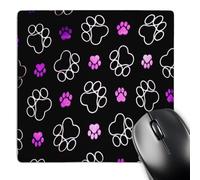 Non-Slip Gaming Mousepad Paw Pri Purple Pink Tracks 25X30Cm, Mouse Pad Comfortable Desk Pad For Game Studying Pc