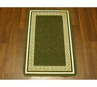 Non Slip Gel Washable Kitchen Utility Caravan Door Mat 50x80cm in Green