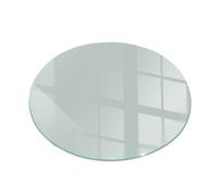 Non-Slip Glass Hearth Protector for Safe Fireplace Use Light Green Colour 100 cm