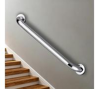 Non-Slip Grab Bar, Wall-Mounted Stair Rail for Indoor & Outdoor Use, Safe Handrail for Stairs and Bathrooms, Durable Stainless Steel, 60cm to 120cm Lengths Available