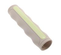 Non Slip Grab Bar White Silicone Handle Cover with Luminous Strips | Antislip Bumps, Flexible Elastic Opening, Extra Thick 17x4cm Size, for Bathrooms and Showers