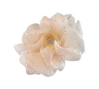 Non Slip Hair Clip for Thick Long Hair, 5.12 Inch Claw Clip with Soft Cloth Grip, Essential Hair Accessory for Daily Use and Special Occasions- Beige