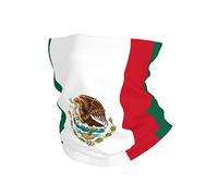 Non-Slip Half Face Headwear Mexico Flag Headwear Multifunctional Neck Gaiter For Outdoor Skiing Tennis