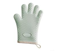 Non Slip Heat Resistant Oven Mitts Silicone Kitchen Gloves Waterproof Protection for Cooking Baking BBQ Handling Hot Dishes Multi Purpose 2 Pair(3-layer reinforced)