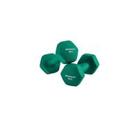 SONGMICS Set of 2 Dumbbells 2 x 4kg Gym Dumbbells with Matte Neoprene Coating Gym Non-Slip 20.5 x 9 Green SYL68GN