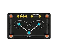 Non-Slip Ice Hockey Training Mat, Silent Hockey Ball Training Mat, Movement Equipment Auxiliary Props For Speed, Strength, Coordination, For Beginners, And All Ages(60x90cm)