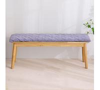 Non-Slip Indoor Bench Cushion Removable & Washable Rectangular for Dining Chairs Bay Window Wooden Seats Patio 230 x 40 x 5 cm Purple - Comfort & Style.