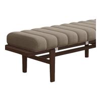 Non-Slip Indoor Bench Cushion with Removable Cover 30x80cm Beige Seat Pad for Bay Windows Armchairs Terraces - Cozy Furniture Accessory for Home