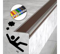 Non Slip Indoor Stair Edge Protector Flexible Self Adhesive Rubber Nosing Strip Waterproof Fire Retardant Safety Corner Guard Stair Transition Solution.