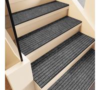 Non-Slip ir Mats for Wood/Concrete/Marble, Washable Rubber Rugs for Indoor & Outdoor Use, Soft Polyester Non-Skid Carpet for Kids, Seniors & Pets - Set of 15