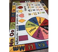 Non Slip Kids Dark Blue Multi Learning 200cm x 300cm Educational playmat Provide Hours of Fun Ideal for Nursery, Home, Bedrooms Or School Environment