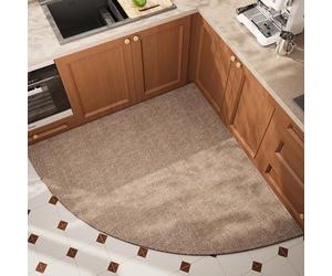 Non-Slip Kitchen Mat 90x90cm Woven Area Rug Absorbent Floor Carpet Stylish Kitchen Decor Durable Easy to Clean Perfect for Home Use