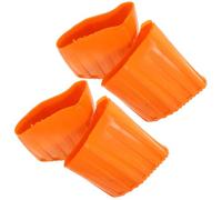 Non-Slip Ladder Feet Cover Silicone Ladder Leg Caps 4pcs Orange