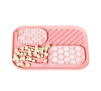 Non Slip Licking Mat, Silicone Dog Puzzle Feeder, 12x12 Inches Treat Mat with Suction Cup, Interactive Pet Toy, Licking Mats with Textured Surfaces, Feeding Tool for Dogs