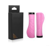 Non Slip Locking Rubber Grips for Bikes, Shock Absorbing Handlebar Grips for Enhanced Comfort and Stability (Pink)