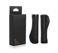 Non Slip Locking Rubber Grips for Bikes, Shock Absorbing Handlebar Grips for Enhanced Comfort and Stability (Black)