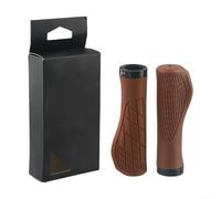 Non Slip Locking Rubber Grips for Bikes, Shock Absorbing Handlebar Grips for Enhanced Comfort and Stability (Brown)