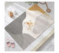 Non-Slip Loofah Shower Mat | Quick-Drying PVC Bathtub Mat with Water Permeability | Anti-Mould Soft Textured Bath Mat, 120x120cm