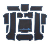 Non-slip Mat For VW T-ROC TROC 2018 2019 2020 2021 Auto Non-Slip Pads Gate Slot Cup Mats Car Accessories(Blu)