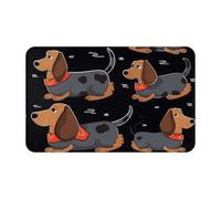 Non Slip Mat I Love My Dog Dachshunds High Absorbent Bathroom Front Door Welcome Mat Unique Kitchen Bathroom Absorbent Rug 40X60Cm