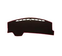 Non-Slip Mats For City Grace 2014 2015 2016 2017 2018 2019 Dashboard Cover Dash Mat Center Console Sunshield Carpet(LHD,Black(Red Edge))