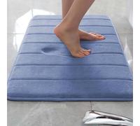 Non-Slip Memory Foam Bath Mat - Ultra Soft, Quick-Drying, Absorbent for Bathroom Safety and Comfort