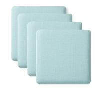 Non-Slip Memory Foam Chair Cushions for Bar Stools | Removable & Washable Kitchen Seat Pads (2-Pack, 28x28, Blue) | Ultimate Comfort & Stylish Decor