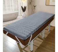 Non-Slip Memory Foam Spa Table Pad 80x190cm Grey Elastic Cover No Face Hole Perfect for Professional Salons & Therapists Comfort & Support