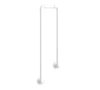 Non-Slip Metal Stair il, U-Shaped Safety Rail for Indoor & Outdoor Use, Ideal for Garages, Porches, Gardens, Lofts, Kindergarten, 95cm/37.4in (White)