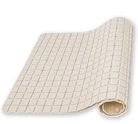 Non Slip Minimalist Shower Mat Bath Mat - Colour Beige - Matte Finish Surface & Suction Grips Back - 70 x 40 cm (27.6 x 15.7-inch)