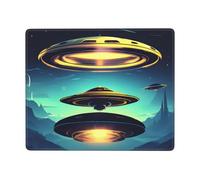 Non-Slip Mouse Pad 7x9 Inch Horizontal with Spacecraft descend Print for Laptop Computer and Console Desktop Use