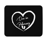 Non-Slip Mouse Pad, Due in February Future Mom Baby Bump Office Mousepad Comfortable Desk Mats 25X30cm for Office Computer Studying