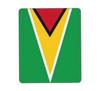 Non-Slip Mouse Pad for Gaming and Office, Flag of Guyana Print Rubber Base Desk Mat, Fits PC, Laptop, Console 8.3 x 10.3 in