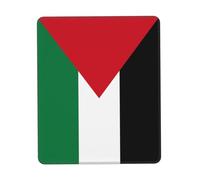 Non-Slip Mouse Pad for Gaming and Office, Flag of The State of Palestine Print Rubber Base Desk Mat, Fits PC, Laptop, Console 10 x 12 inch