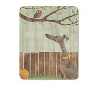 Non-Slip Mouse Pad Gaming Mouse Mat Greyhound in The Garden Funny Mouse Pads Waterproof Mouse Mat Portable Mousepad for Laptop Travel Office 20 * 25cm
