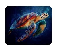 Non-Slip Mouse Pad Sea Ocean Animal Turtle tract Art Gaming Mousepad Keyboard Pad 25x30cm for PC,Computer,Work